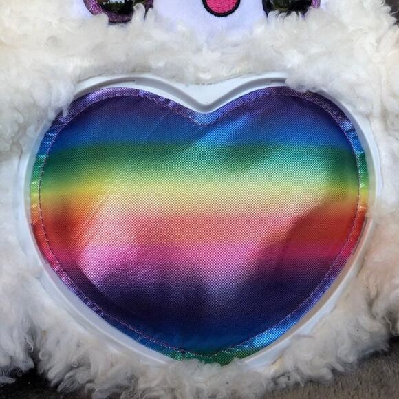 Llama Unicorn Plush Rainbocorns Rainbow Heart White Stuffed Pride Month Toy - Picture 3 of 14